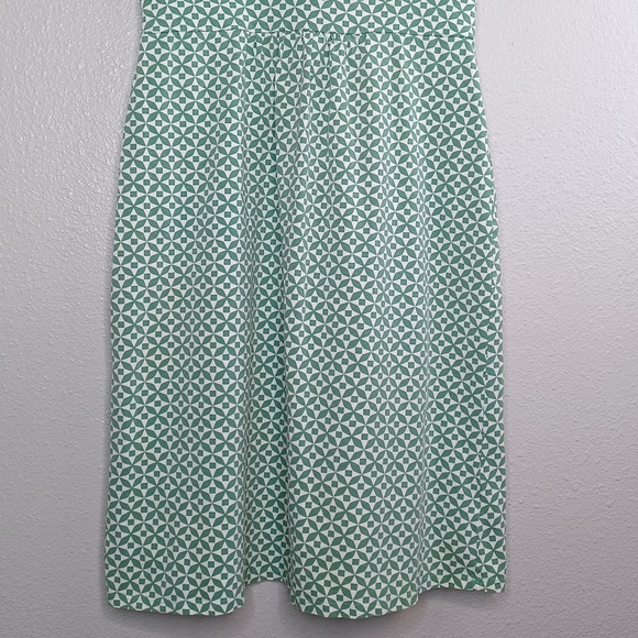 Boden Geo Print Short Sleeve V-Neck SZ 8R Sheath Dress - Picture 5 of 15